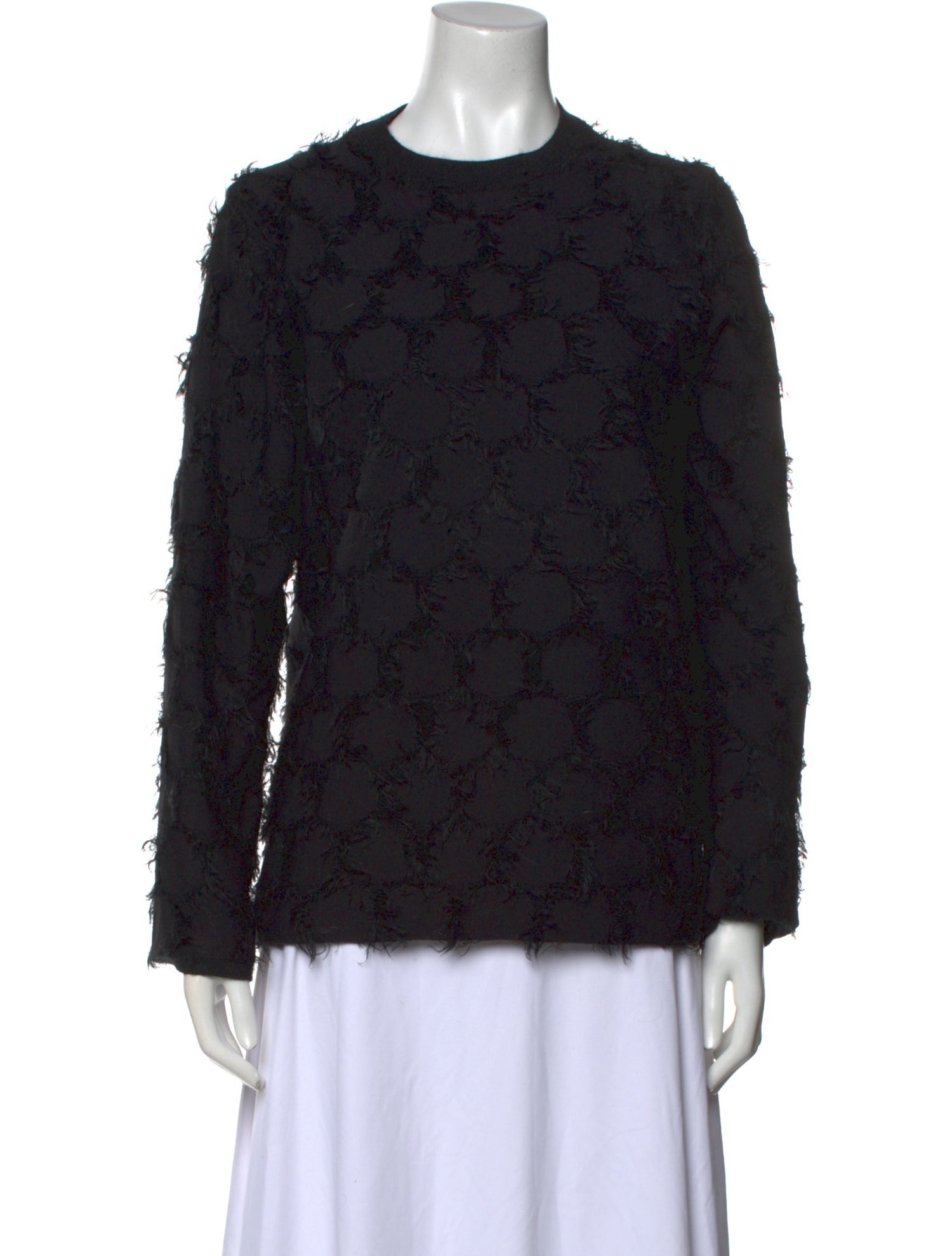 Comme des Garçons Lace Pattern Crew Neck Sweatshirt