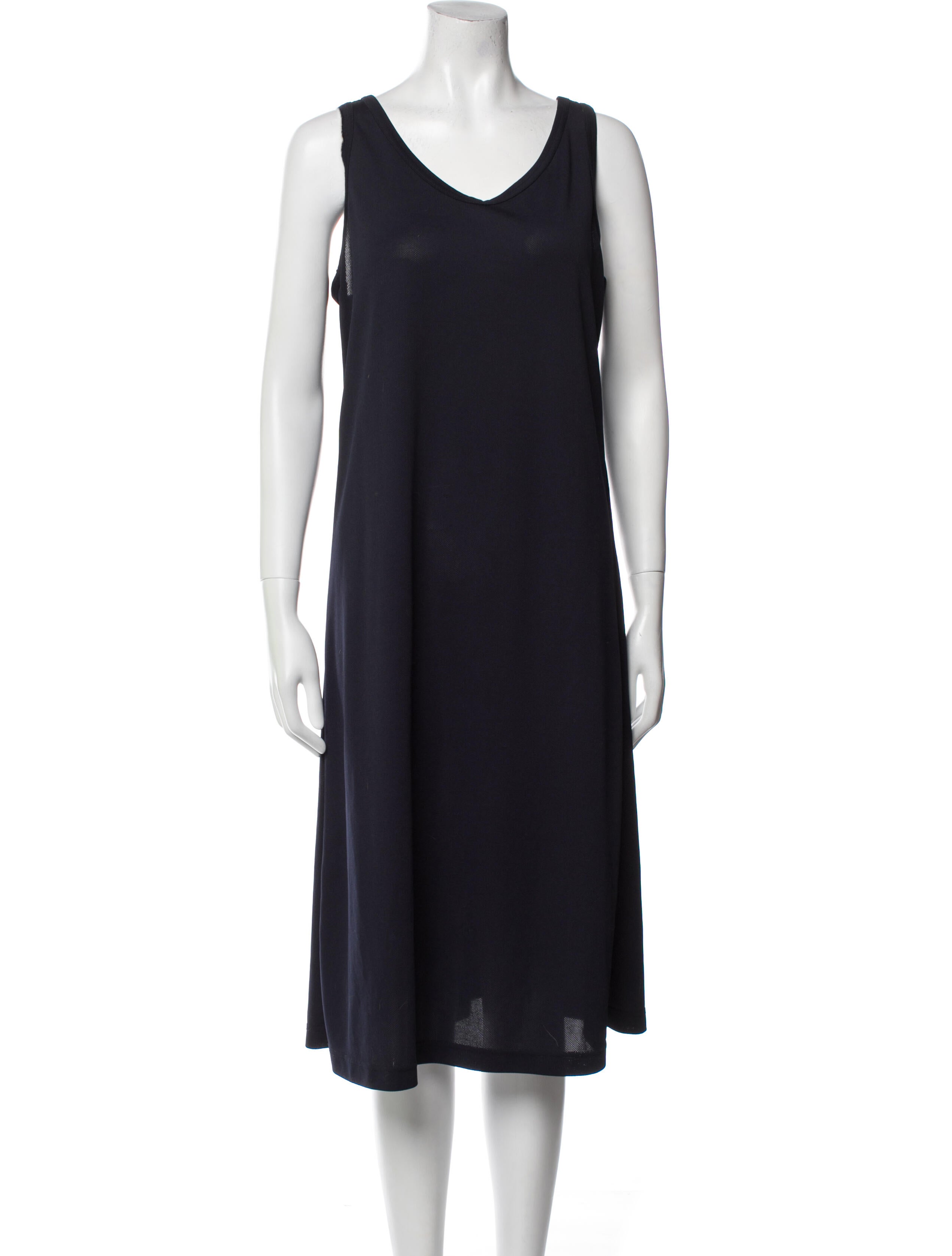 Comme des Garçons Comme des Garçons V-Neck Midi Length Dress