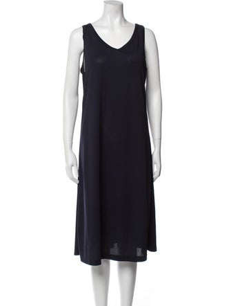 Comme des Garçons Comme des Garçons V-Neck Midi Length Dress