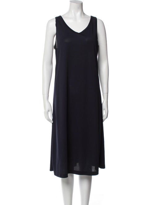 Comme des Garçons Comme des Garçons V-Neck Midi Length Dress