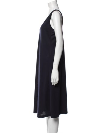 Comme des Garçons Comme des Garçons V-Neck Midi Length Dress