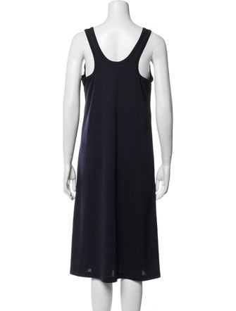 Comme des Garçons Comme des Garçons V-Neck Midi Length Dress