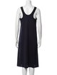 Comme des Garçons Comme des Garçons V-Neck Midi Length Dress