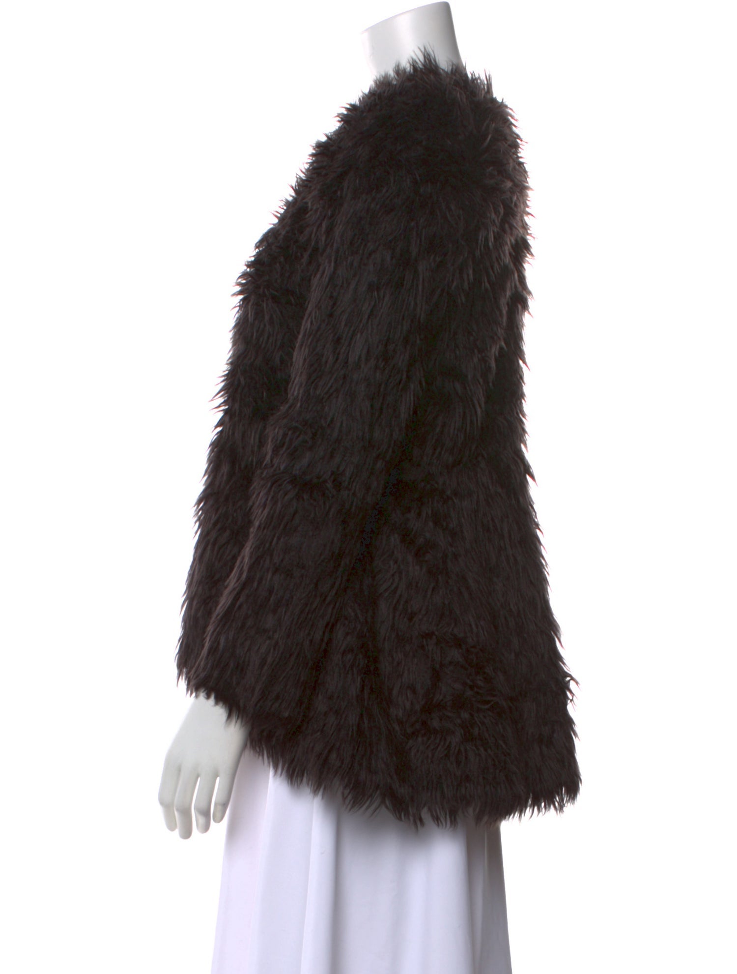 Comme des Garçons Faux Fur Mock Neck Blouse w/ Tags