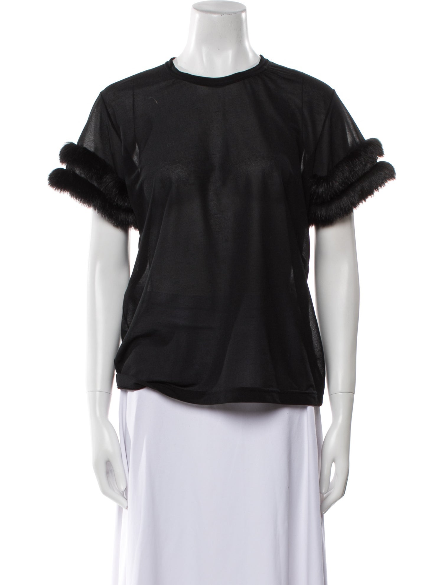 Comme des Garçons Crew Neck Short Sleeve Blouse