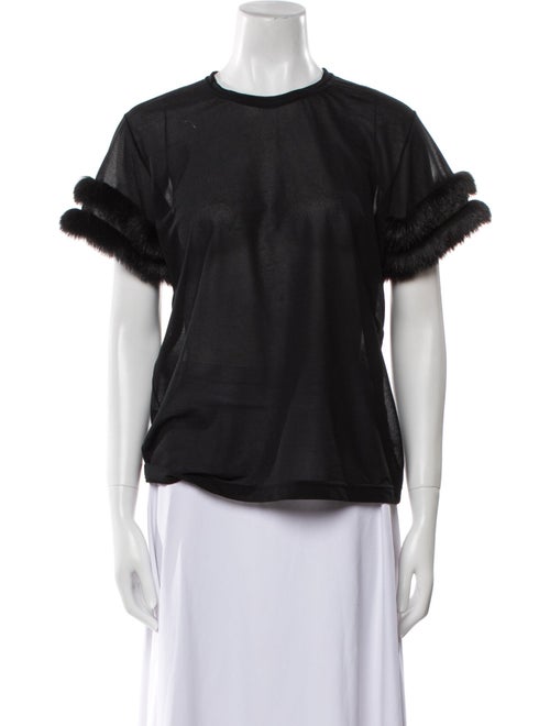 Comme des Garçons Crew Neck Short Sleeve Blouse