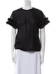 Comme des Garçons Crew Neck Short Sleeve Blouse