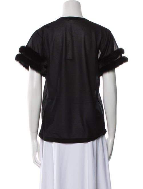 Comme des Garçons Crew Neck Short Sleeve Blouse