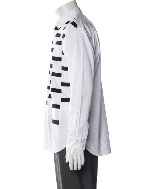 Comme des Garçons SHIRT Colorblock Pattern Long Sleeve Shirt