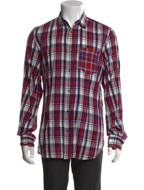 Junya Watanabe Comme des Garçons Plaid Print Long Sleeve Shirt