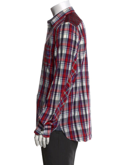 Junya Watanabe Comme des Garçons Plaid Print Long Sleeve Shirt