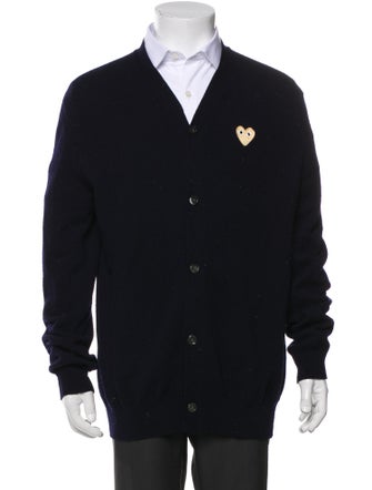 Comme des Garçons Play Wool V-Neck Cardigan