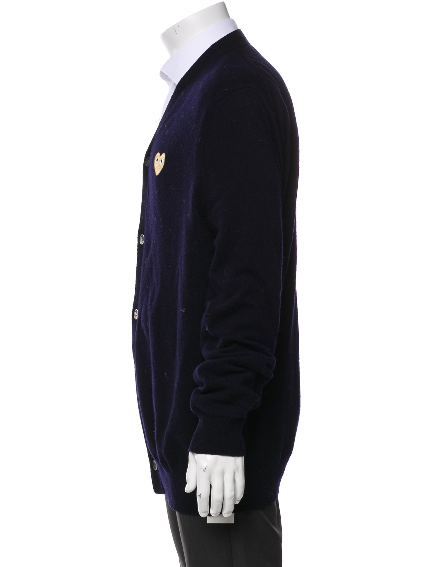 Comme des Garçons Play Wool V-Neck Cardigan