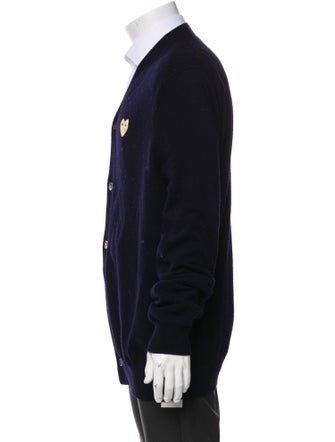 Comme des Garçons Play Wool V-Neck Cardigan