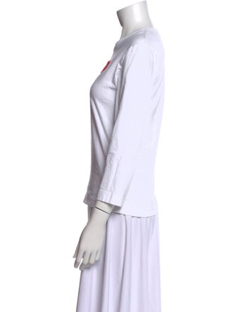 Comme des Garçons Play Graphic Print Crew Neck T-Shirt