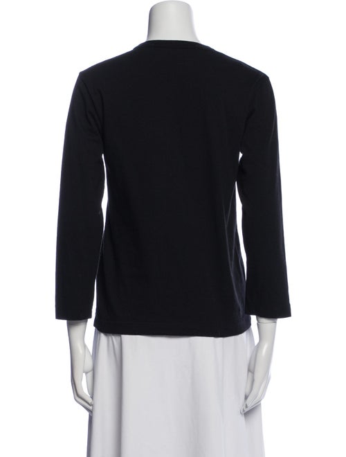 Comme des Garçons Play Crew Neck Three-Quarter Sleeve Sweatshirt