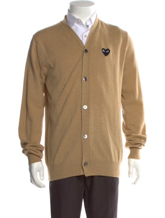 Comme des Garçons Play Wool V-Neck Cardigan