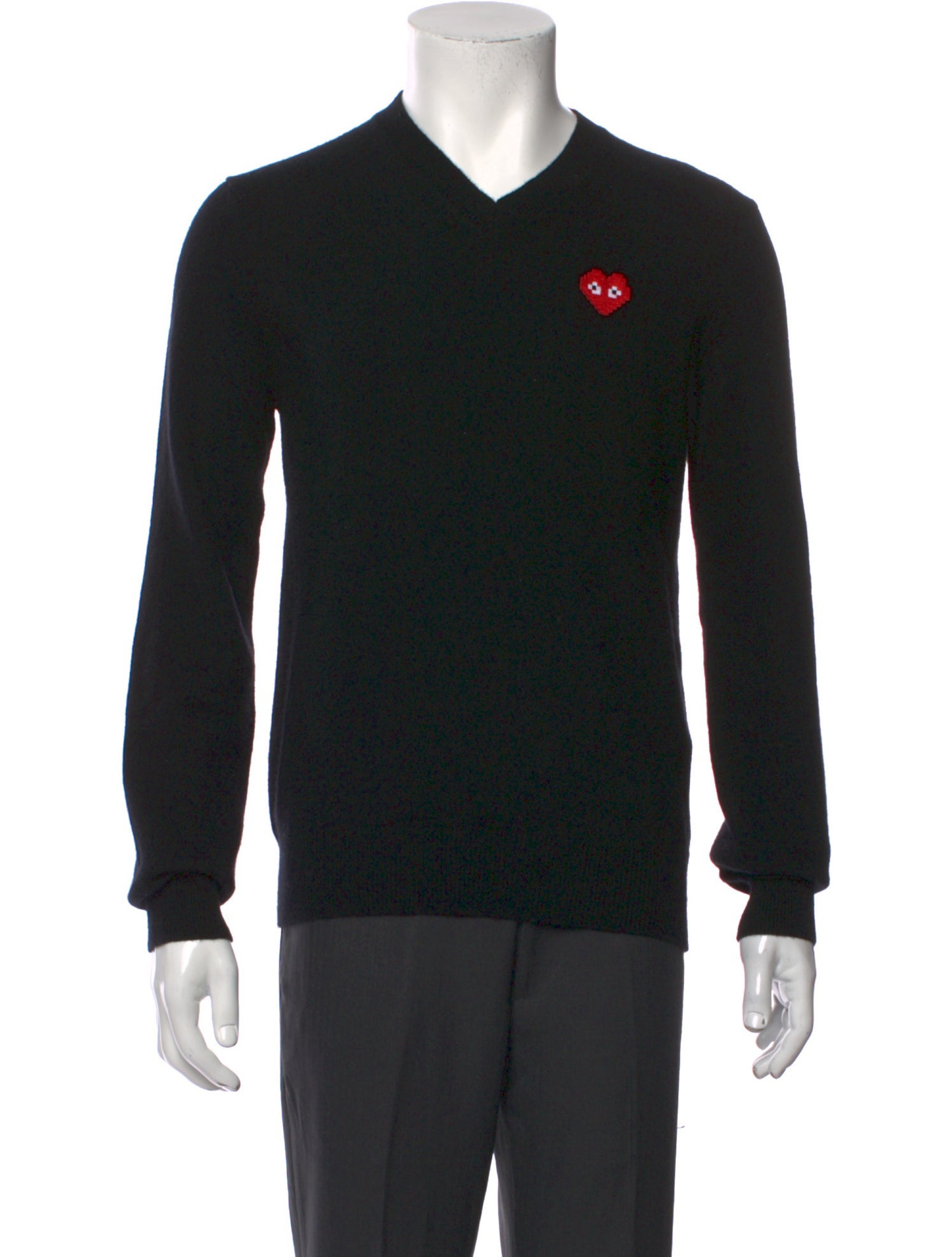 Comme des Garçons Play Wool Graphic Print Pullover