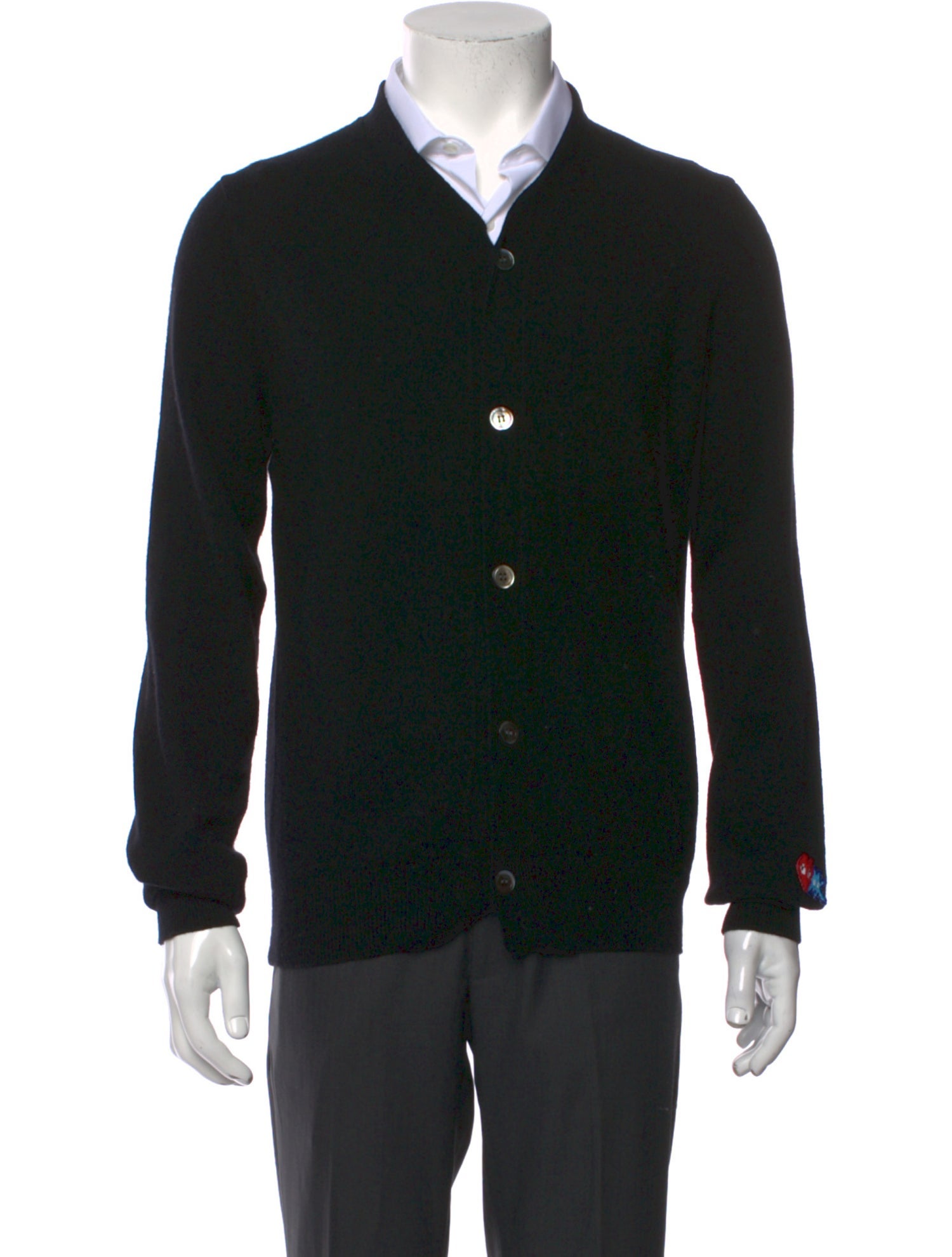 Comme des Garçons Play Wool V-Neck Cardigan