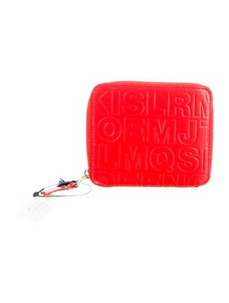 Comme des Garçons Leather Printed Wallet