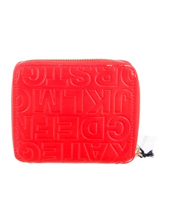 Comme des Garçons Leather Printed Wallet