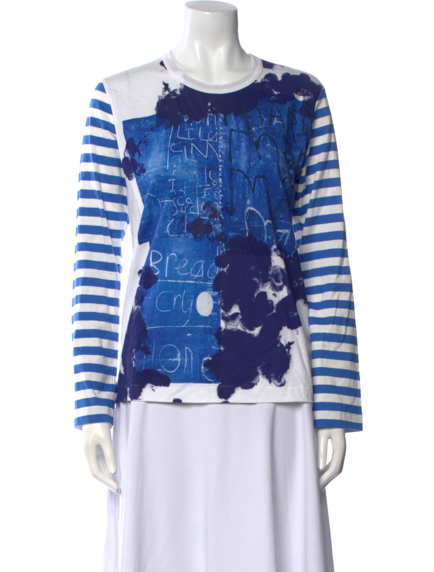 Comme des Garçons Striped Crew Neck Sweatshirt