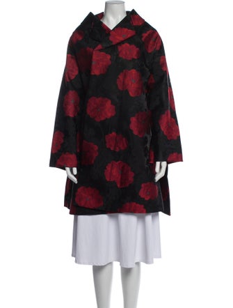 Comme des Garçons Floral Print Coat