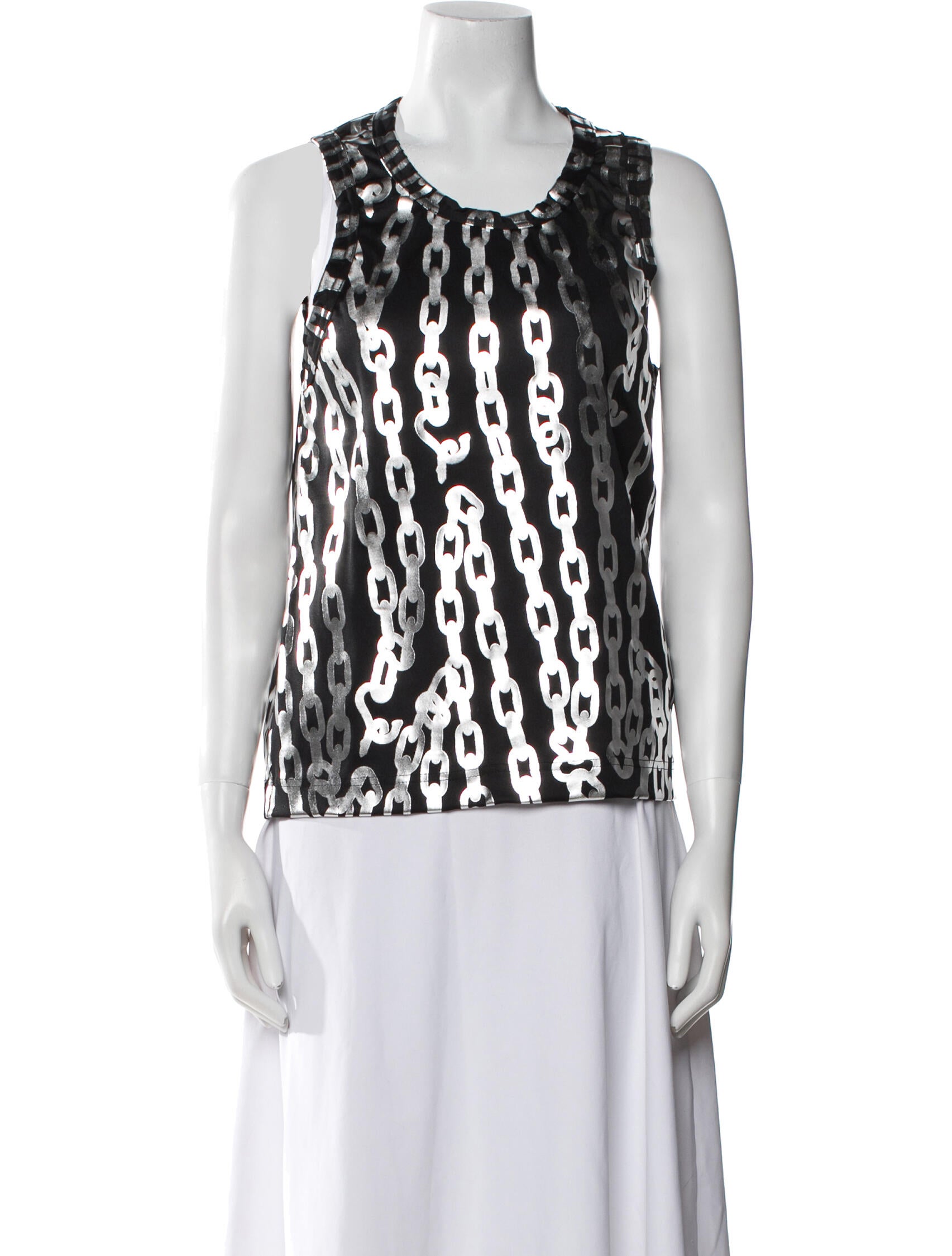 Comme des Garçons Printed Scoop Neck Top