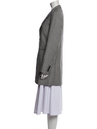 Comme des Garçons Homme Deux Wool Plaid Print Coat