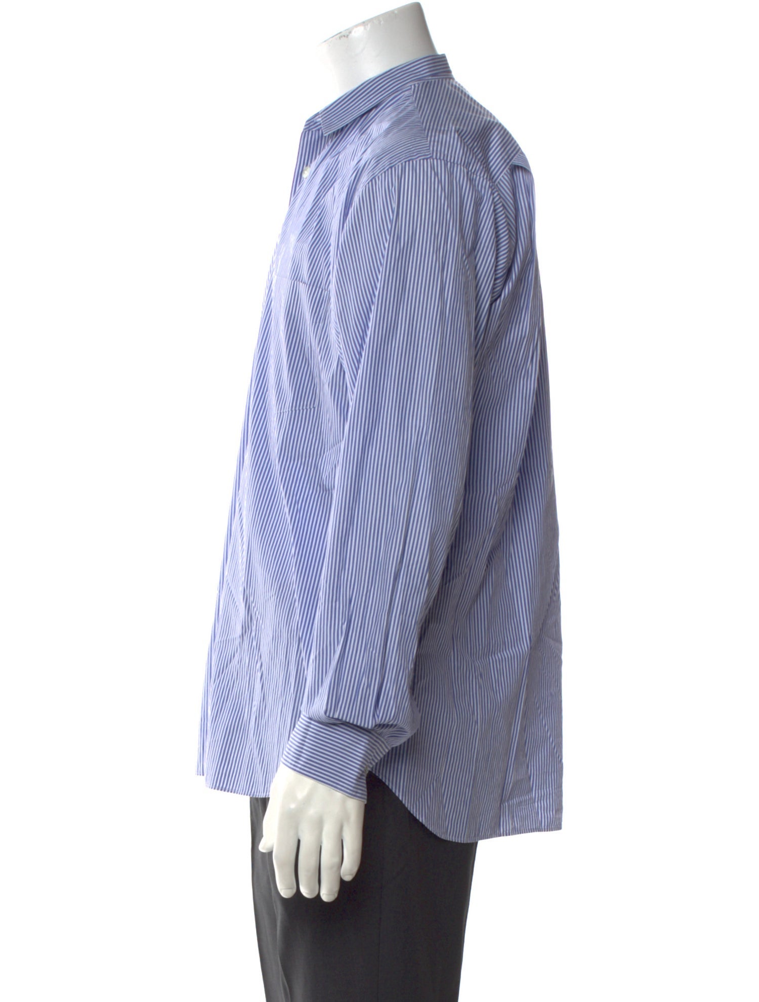 Comme des Garçons SHIRT Striped Long Sleeve Dress Shirt