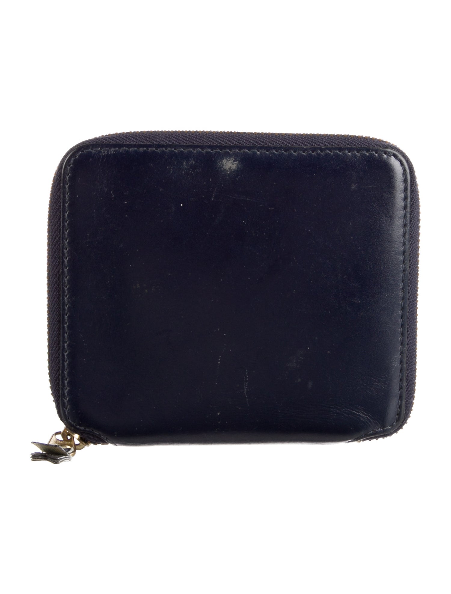 Comme des Garçons Leather Printed Compact Wallet