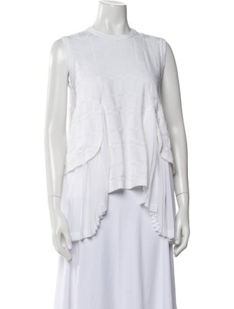 Comme des Garçons Comme des Garçons Crew Neck Sleeveless Top