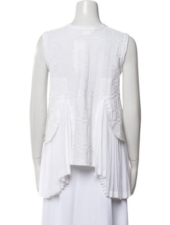 Comme des Garçons Comme des Garçons Crew Neck Sleeveless Top