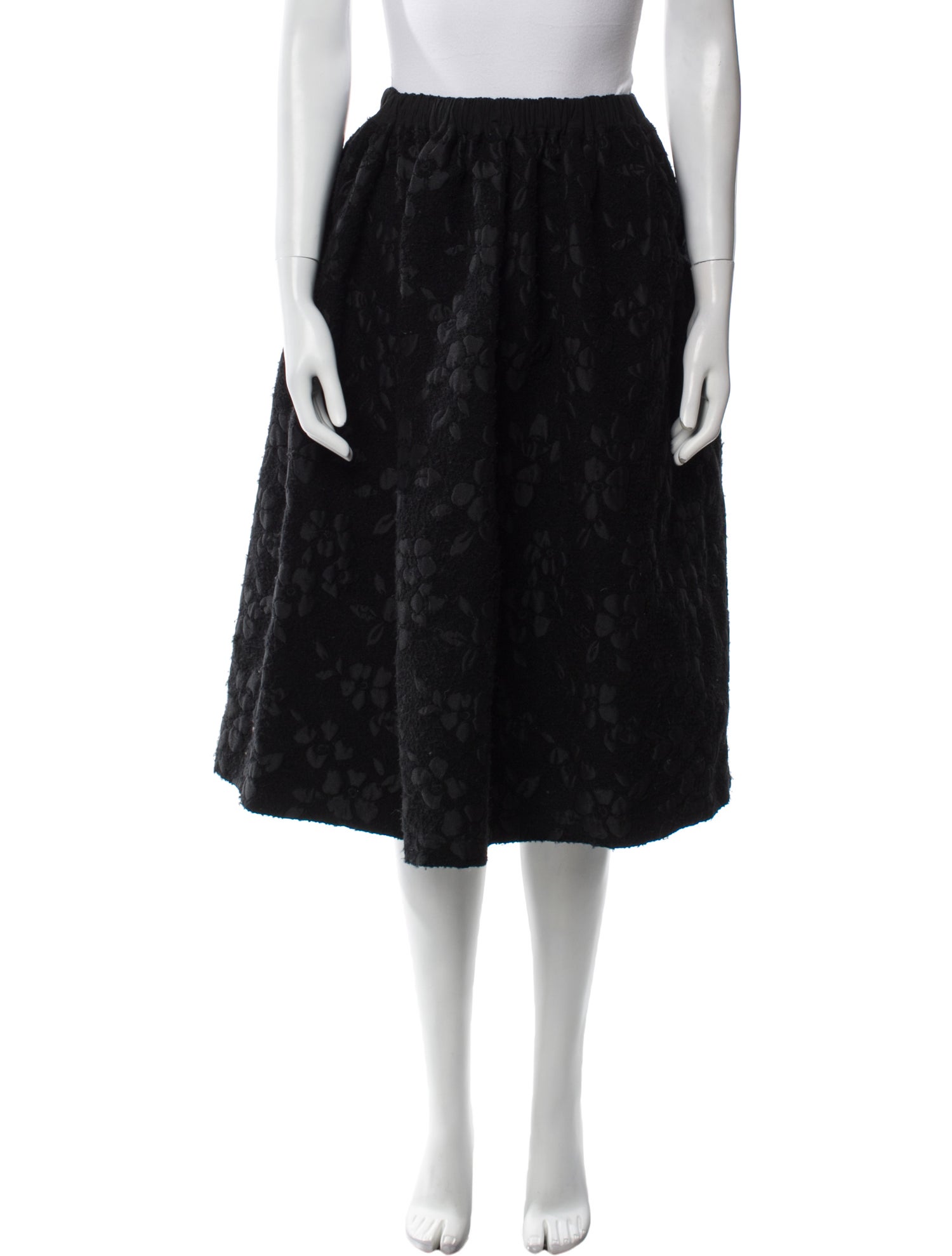 tricot COMME des GARÇONS Floral Print Knee-Length Skirt