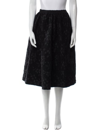tricot COMME des GARÇONS Floral Print Knee-Length Skirt