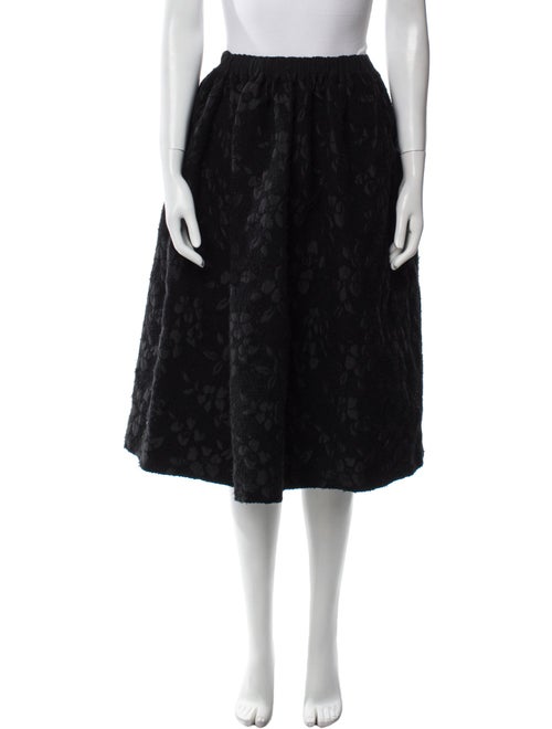 tricot COMME des GARÇONS Floral Print Knee-Length Skirt
