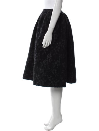 tricot COMME des GARÇONS Floral Print Knee-Length Skirt
