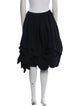 Comme des Garçons Scalloped Accent Knee-Length Skirt