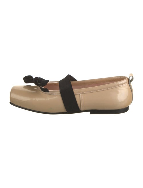 Comme des Garçons Patent Leather Bow Accents Mary Jane Flats