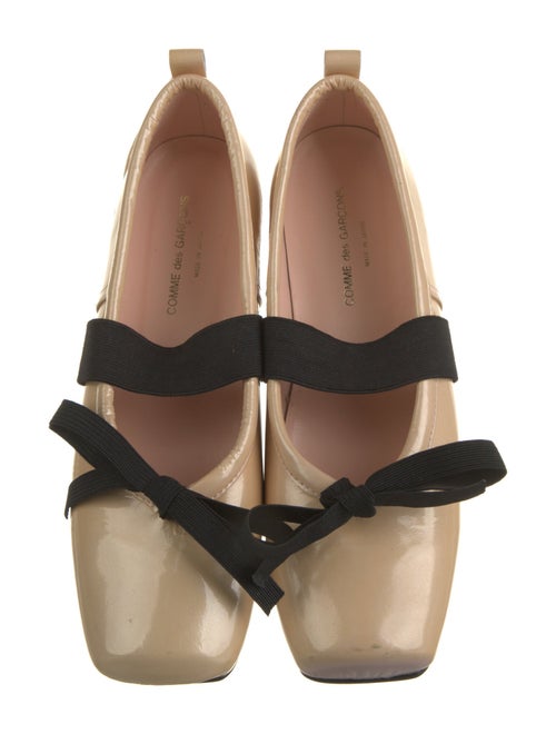 Comme des Garçons Patent Leather Bow Accents Mary Jane Flats