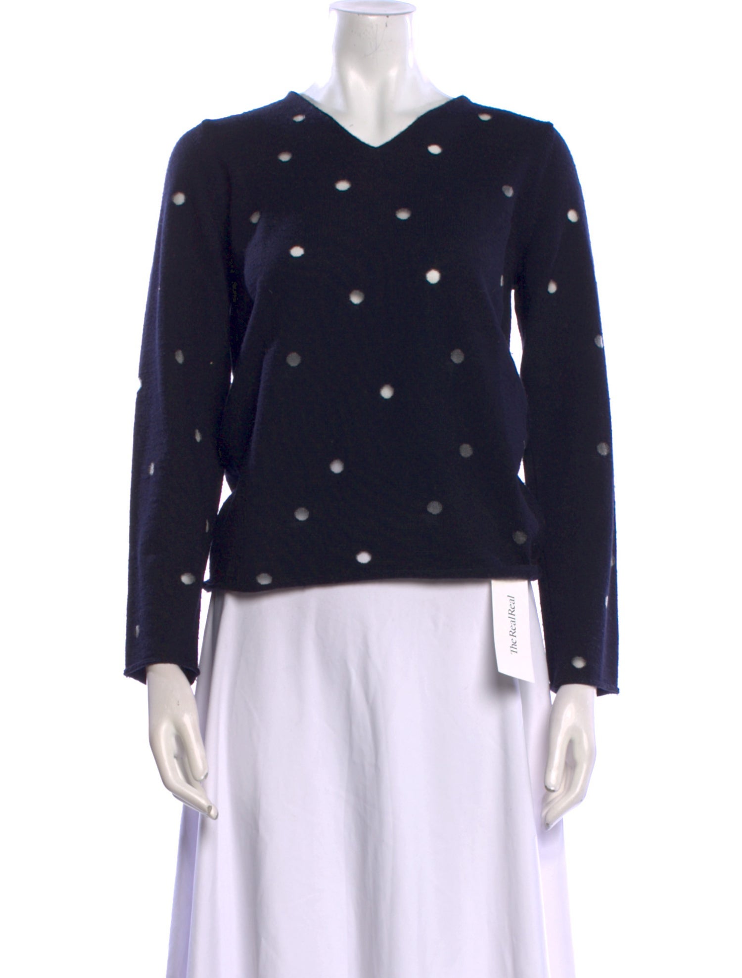 Comme des Garçons Comme des Garçons Wool Polka Dot Print Sweater