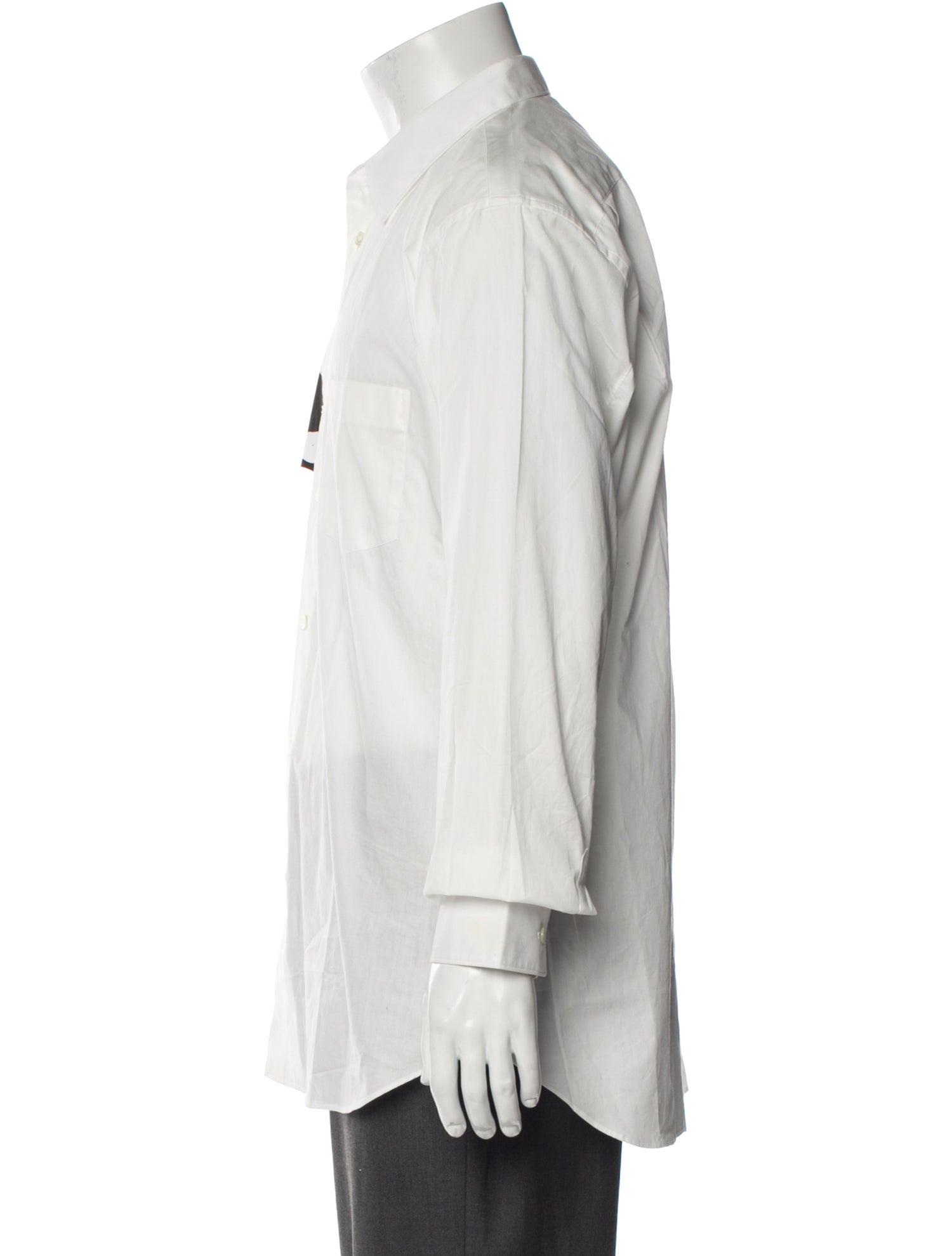 Comme des Garçons SHIRT Striped Long Sleeve Dress Shirt