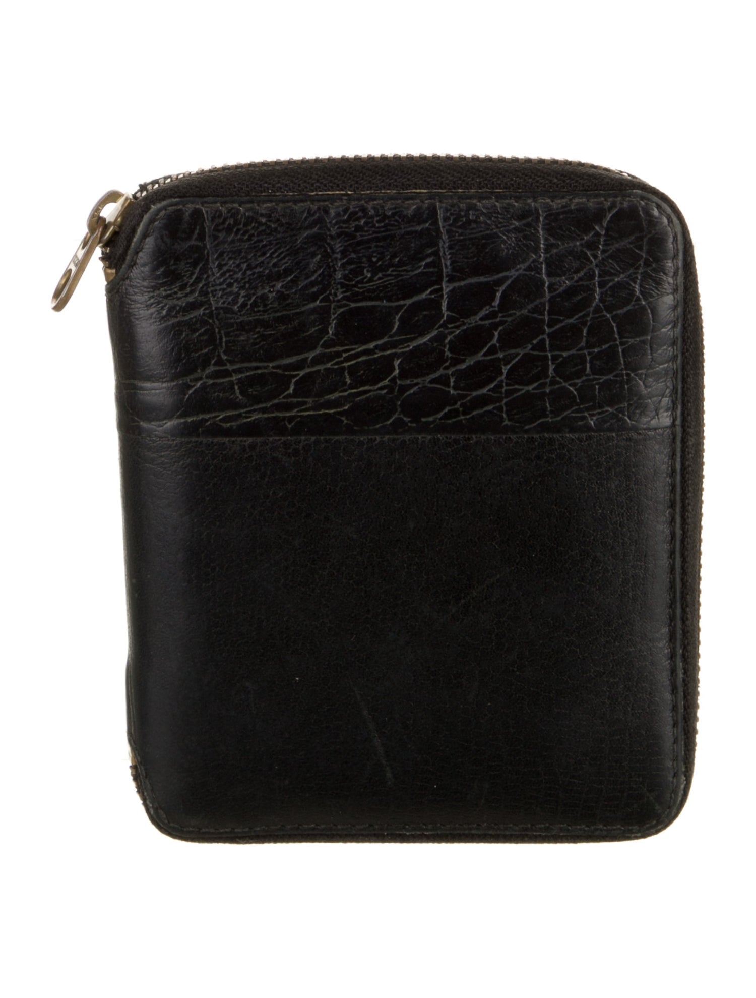 Comme des Garçons Leather Printed Compact Wallet