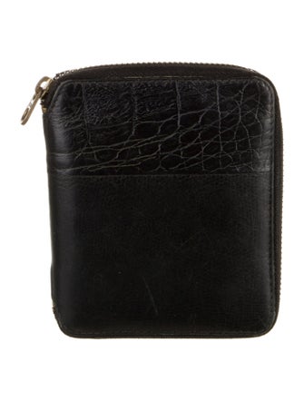 Comme des Garçons Leather Printed Compact Wallet