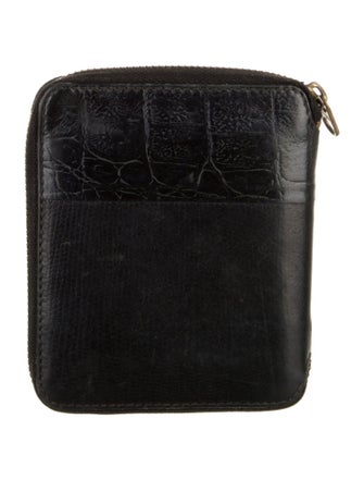 Comme des Garçons Leather Printed Compact Wallet