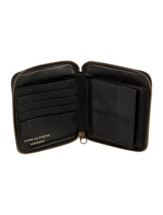 Comme des Garçons Leather Printed Compact Wallet