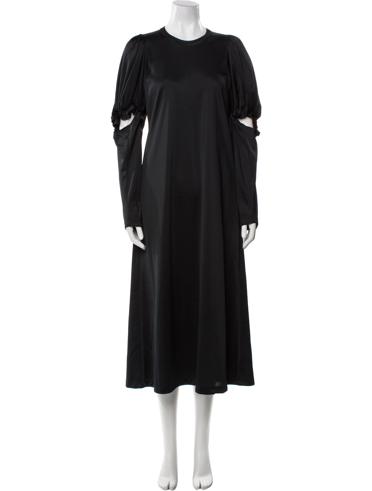 Comme des Garçons Crew Neck Midi Length Dress