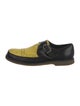 Comme des Garçons Leather Colorblock Pattern Monk Straps