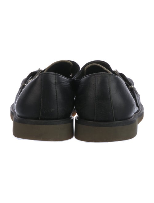 Comme des Garçons Leather Colorblock Pattern Monk Straps
