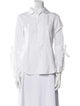 Comme des Garçons Three-Quarter Sleeve Button-Up Top